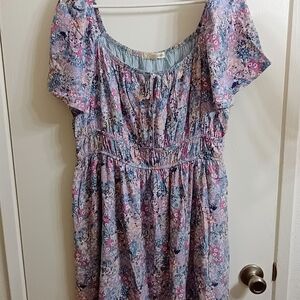 Floral Short Sleeve Dress
